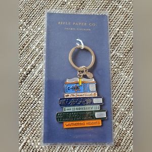 Rifle Paper Co. FOR THE LOVE OF BOOKS Keychain